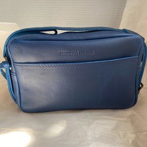 Electric Blue BNNU Portland Leather large Camera bag (formerly Toaster bag)